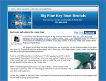 Tablet Screenshot of bigpineboatrentals.com
